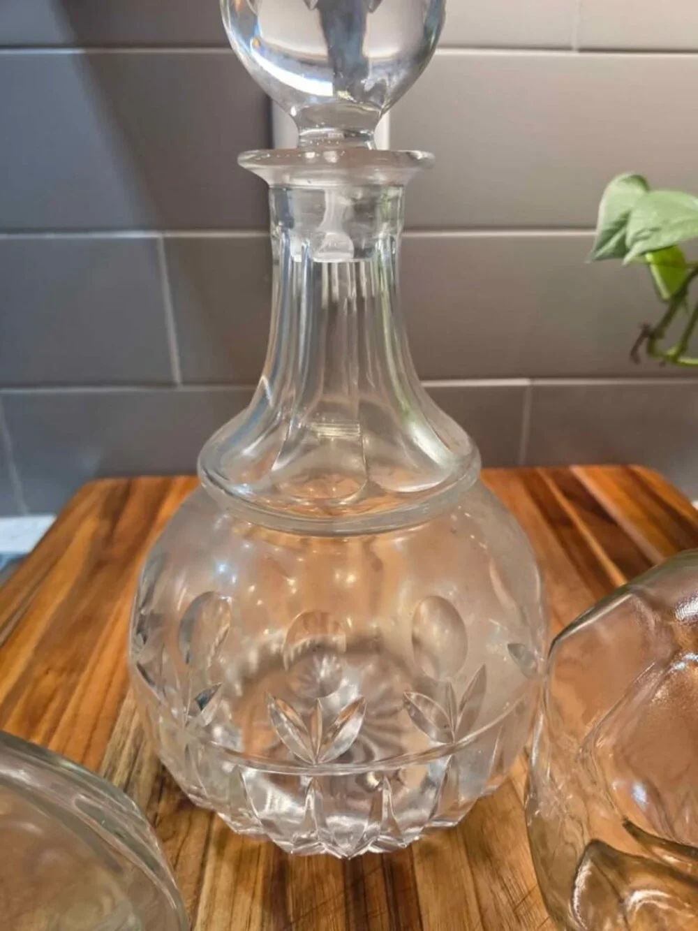 3 decanters or bottles